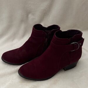 Unisa Burgundy Ankle Booties